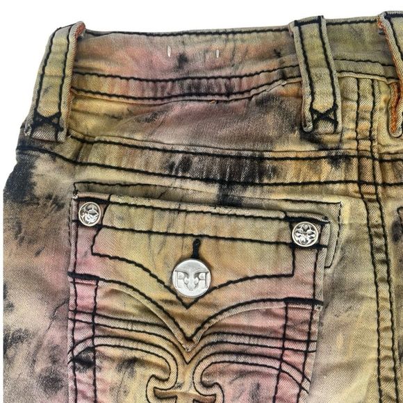 Rock Revival Alivia Short - Tie Dye Collector's Edition Sz 25 - Picture 12 of 14